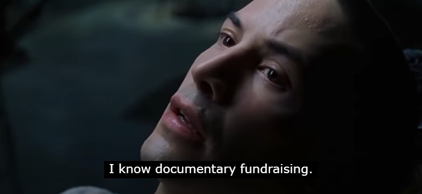 Keanu Reeves as Neo in The Matrix documentary fundraising